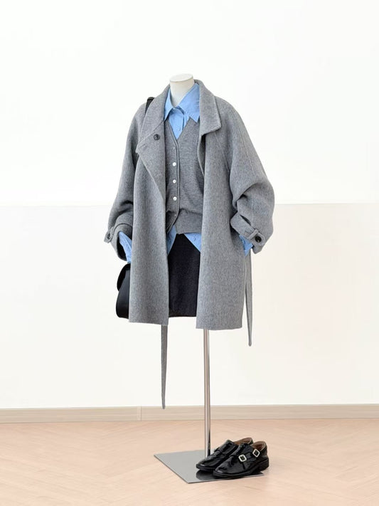 Mara High-Neck Peacoat