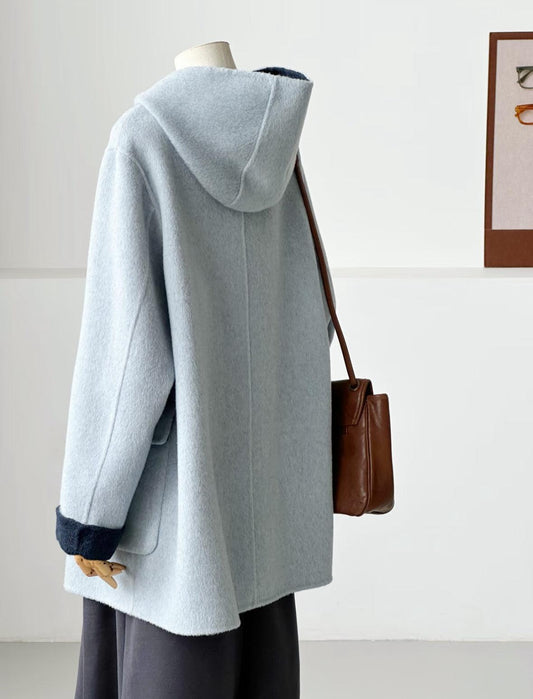 Bivor Two-tone Wool Jacket with Mittens- 4 Colors