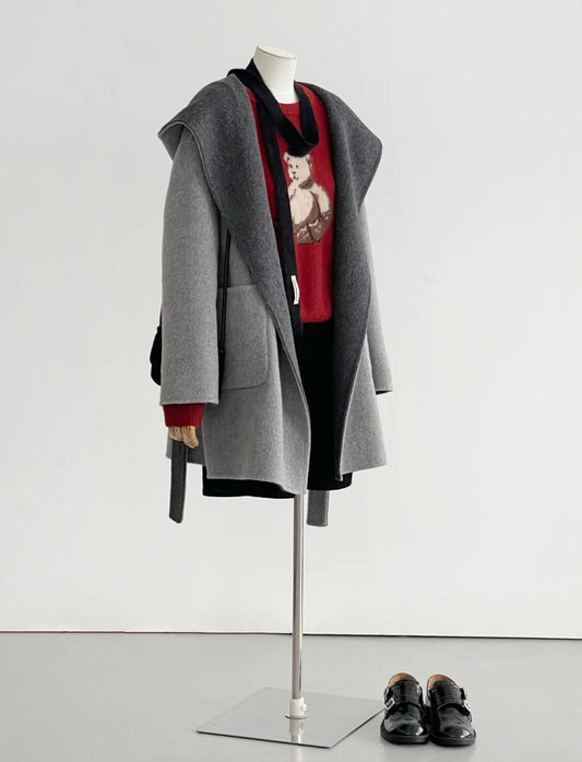 Sylvia Reversible Mid-length Wool Coat