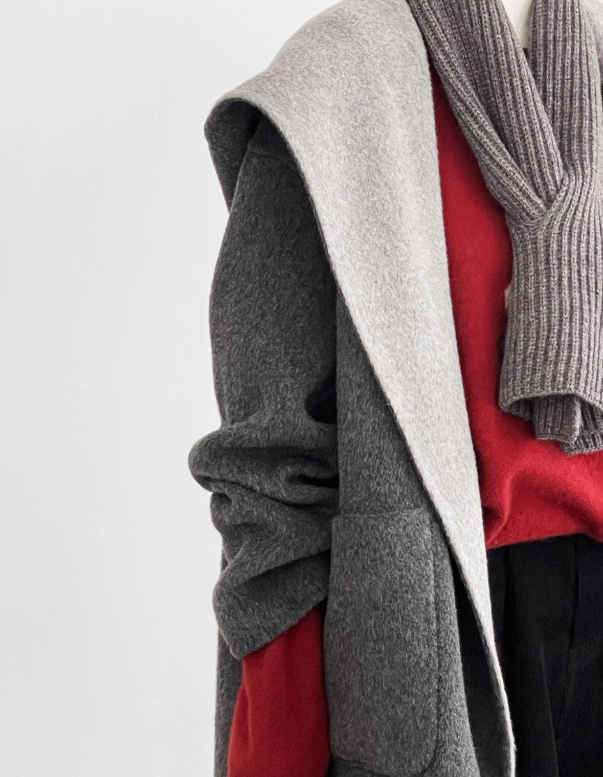 Sylvia Reversible Mid-length Wool Coat