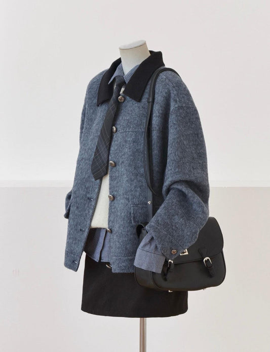 Slate Wool Shirt Jacket
