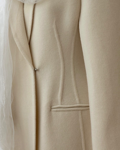 Celine Longline Cashmere Wool Coat