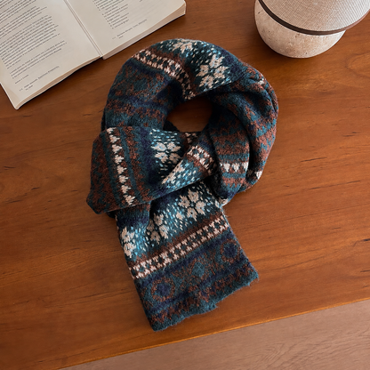 Freya Wool Blend Knit Scarf