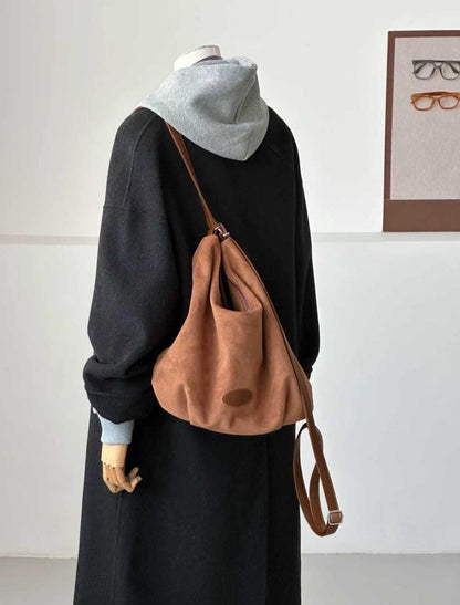 3 Sizes - Solin Black Longline Trench Coat