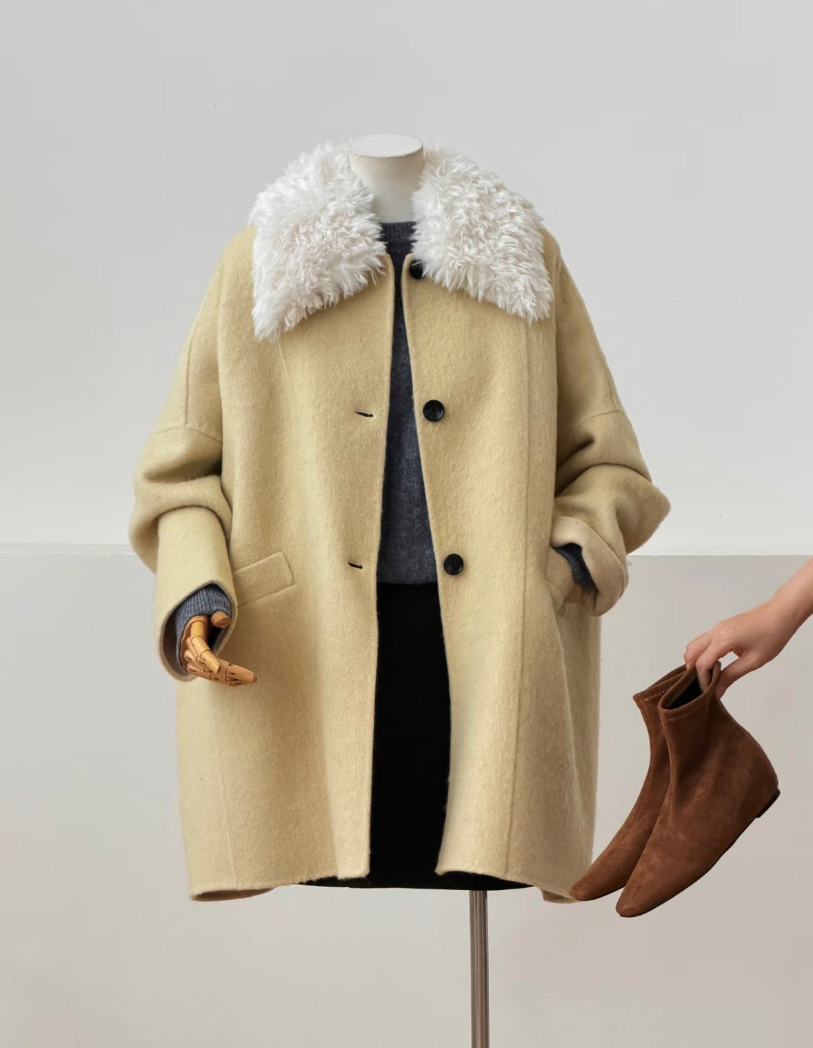 Aveline Suri Alpaca Wool-Blend Coat
