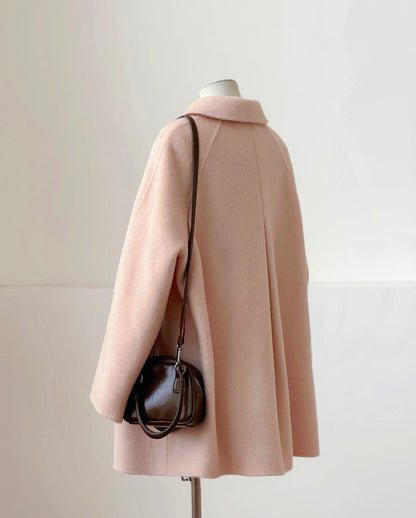 Amelie 100% Wool Cape Coat