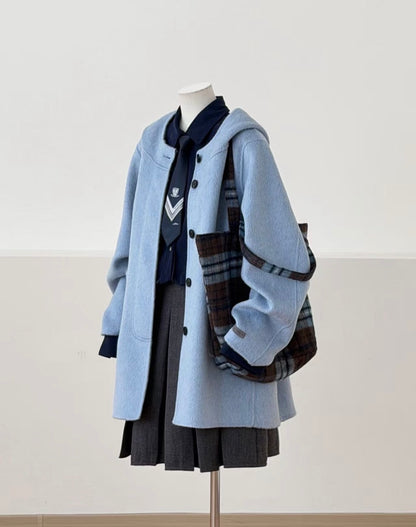 Sera 100% Wool Hooded Jacket