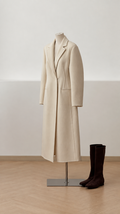 Celine Longline Cashmere Wool Coat