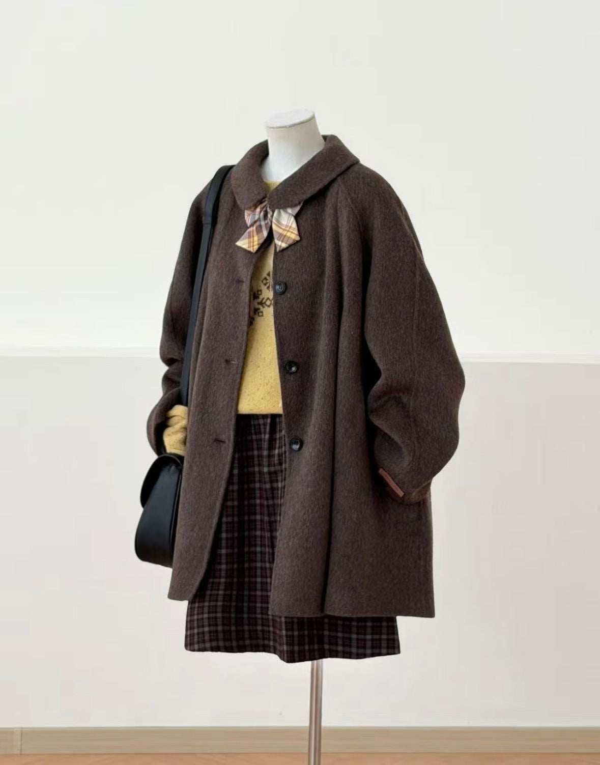 Amelie 100% Wool Cape Coat