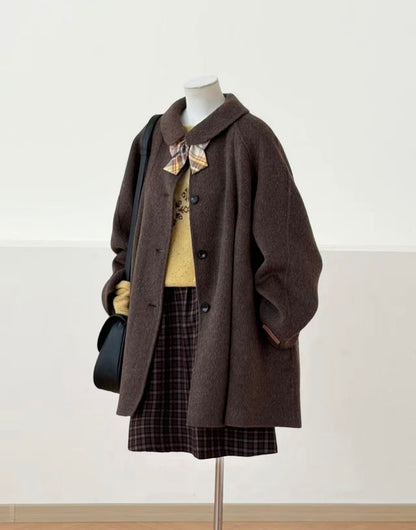 Amelie 100% Wool Cape Coat