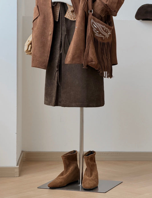 Cedar Faux Suede Coat