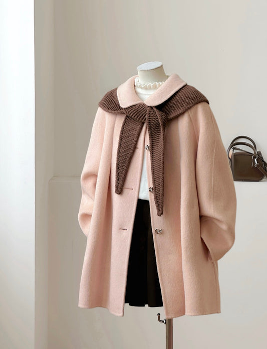 Amelie 100% Wool Cape Coat