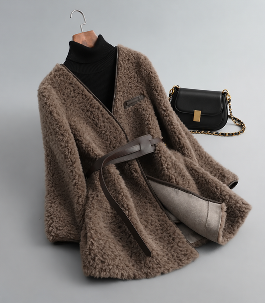 Sloane 100% Wool Belted Coat