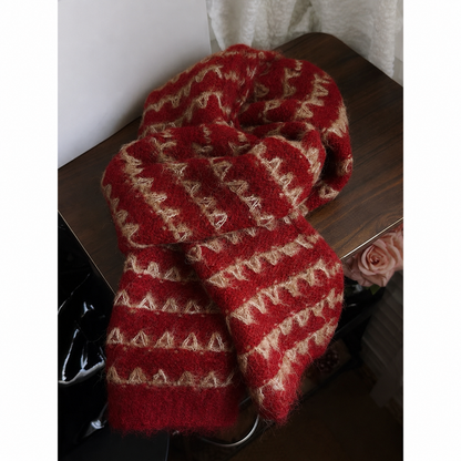 Meadow Wool Blend Knit Scarf