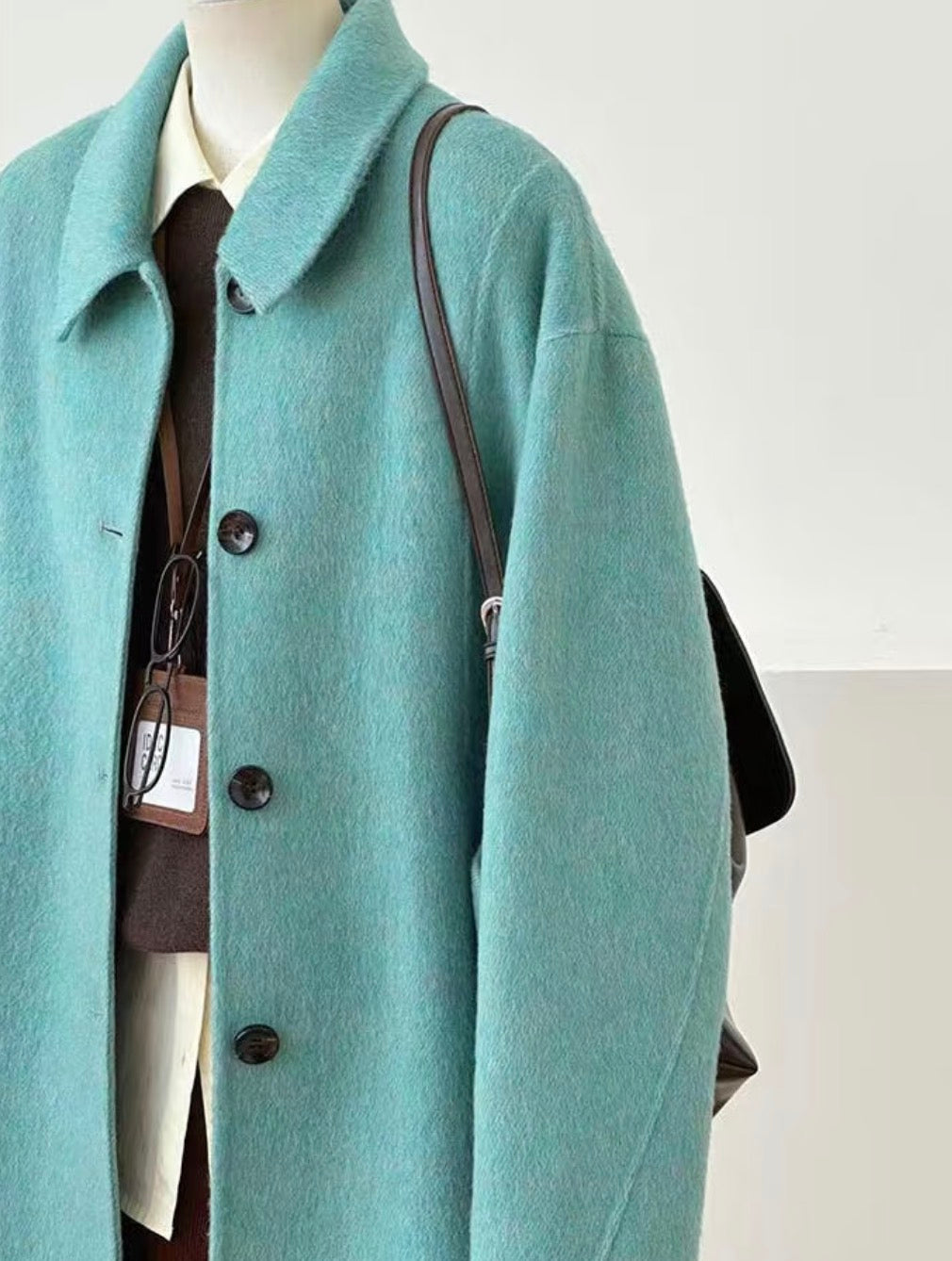 Elowen Oversized Wool Coat - 100% Natural Fabrics