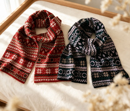 Freya Wool Blend Knit Scarf