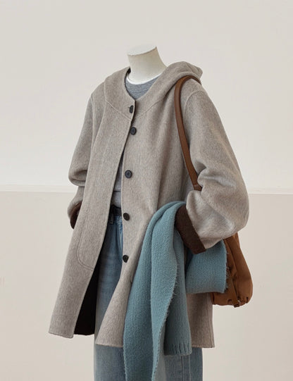 Sera Two Tone 100% Wool Jacket