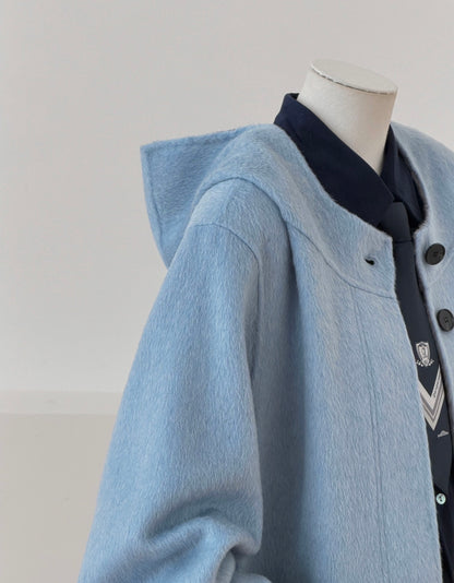 Sera 100% Wool Hooded Jacket