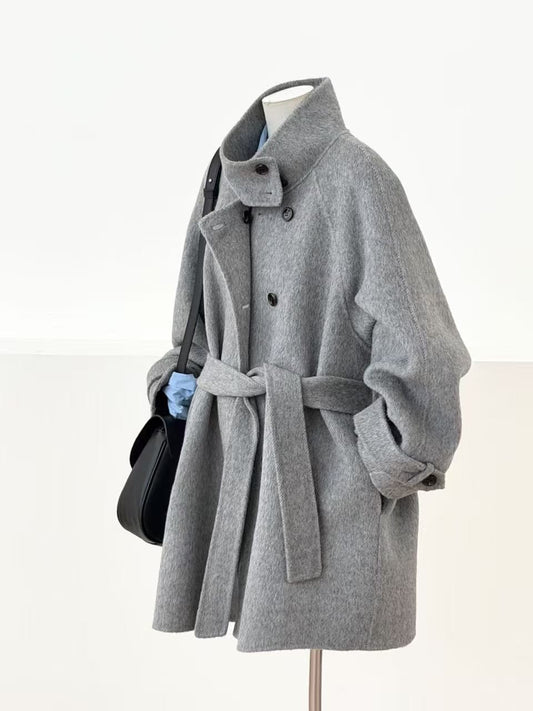 Mara High-Neck Peacoat