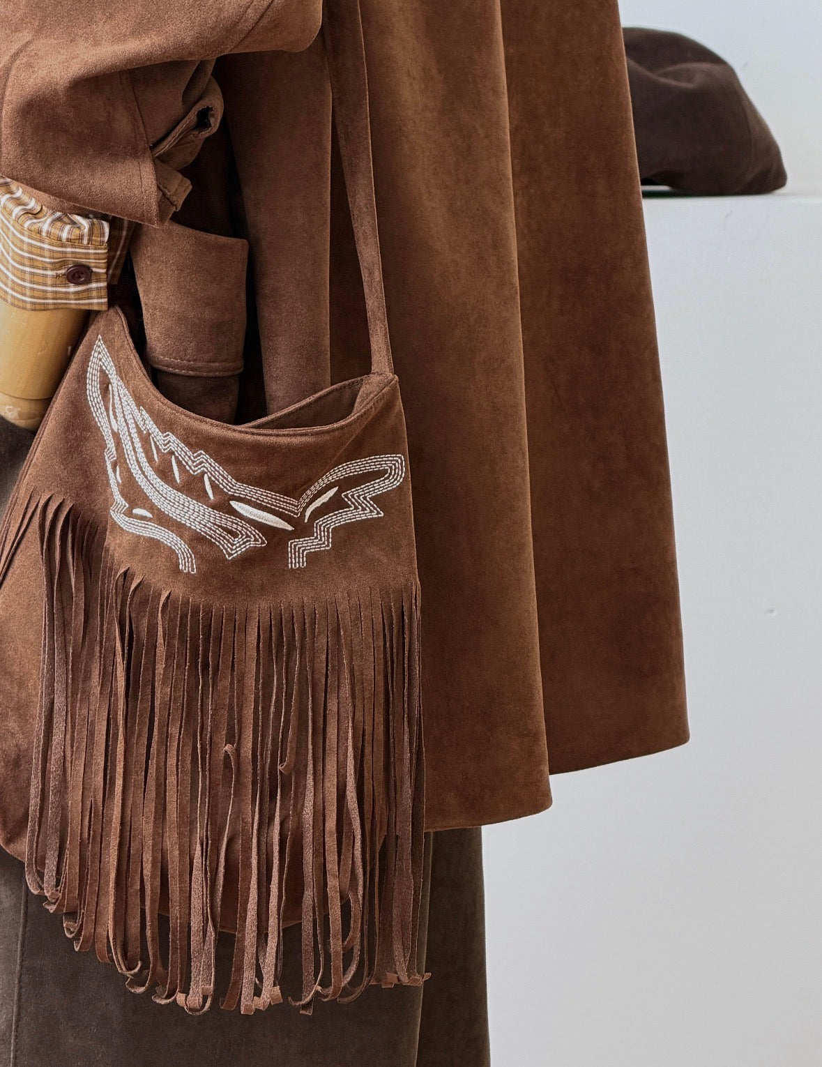 Cedar Faux Suede Coat