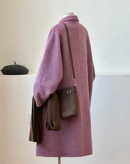 Harlow Longline Wool Coat - 100% Natural Fabrics