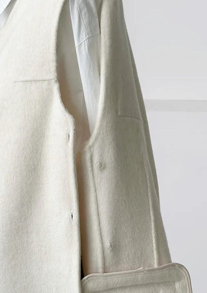 Avery Layered 100% Wool Blazer with Detachable Vest- 2 Colors