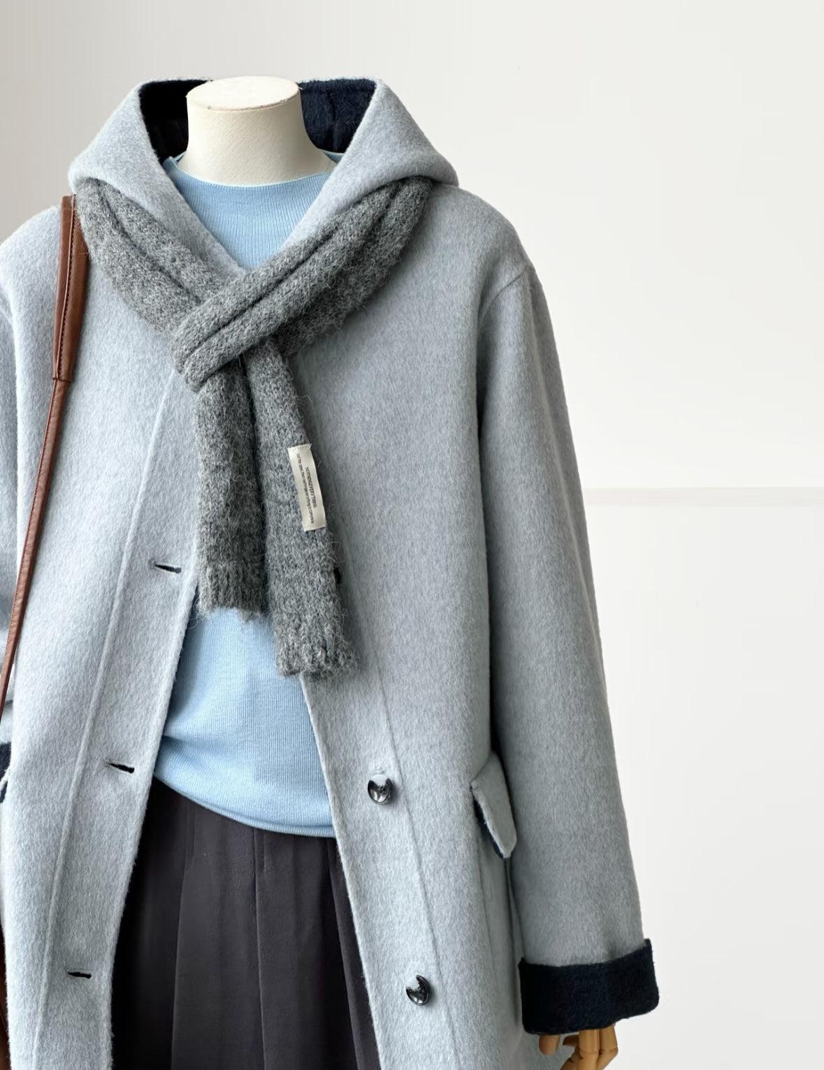 Bivor Two-tone Wool Jacket with Mittens- 4 Colors