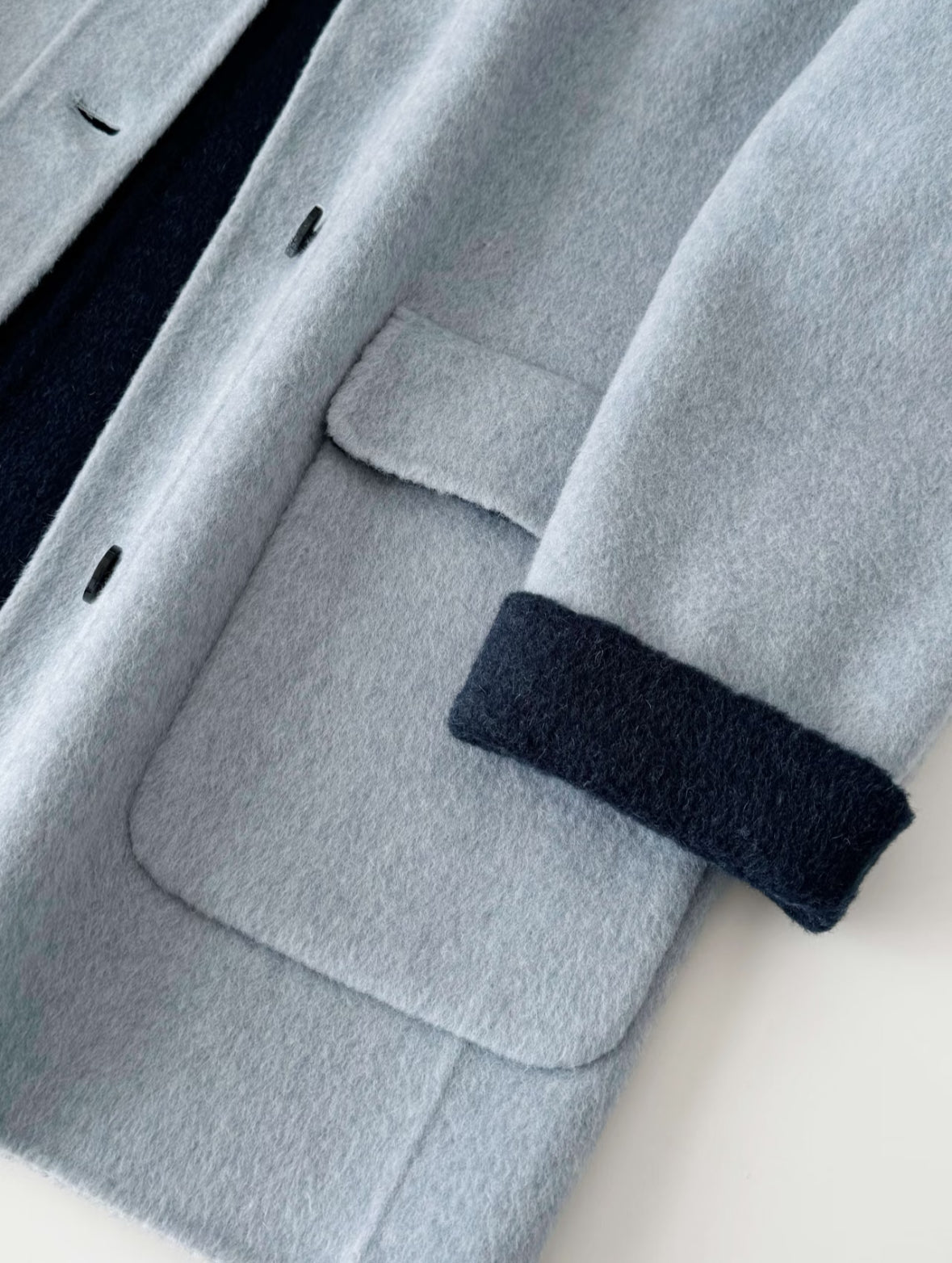 Bivor Two-tone Wool Jacket with Mittens- 4 Colors
