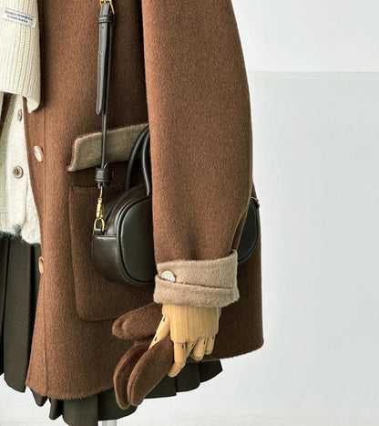 Bivor Two-tone Wool Jacket with Mittens- 4 Colors