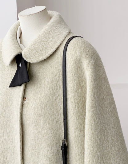 Velora Sleeveless Suri Wool Cape