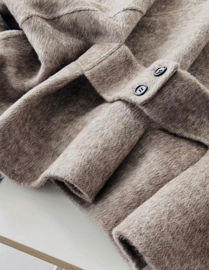 Elara Batwing Relaxed Fit Wool Jacket