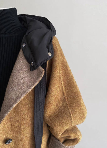 Nora Detachable Hood Wool Jacket