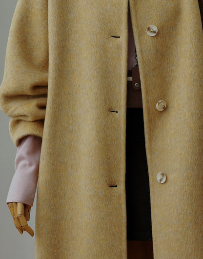 Harlow Longline Wool Coat - 100% Natural Fabrics