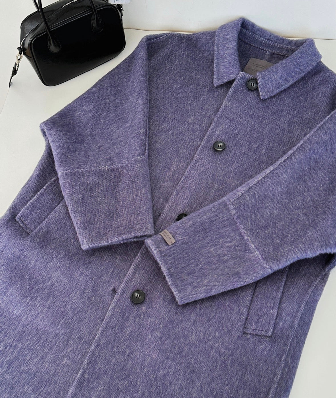 Harlow Longline Wool Coat - 100% Natural Fabrics