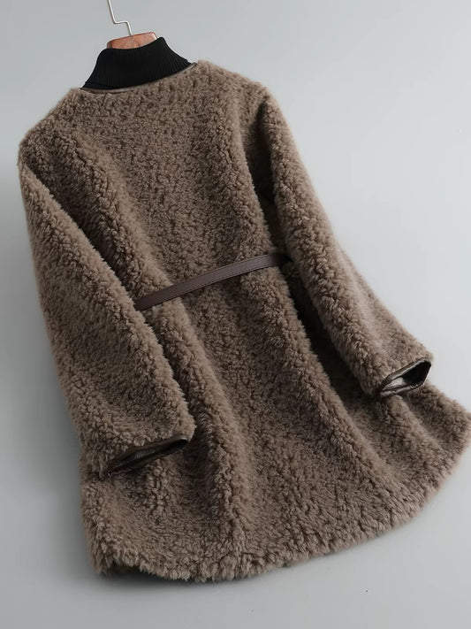Sloane 100% Wool Belted Coat