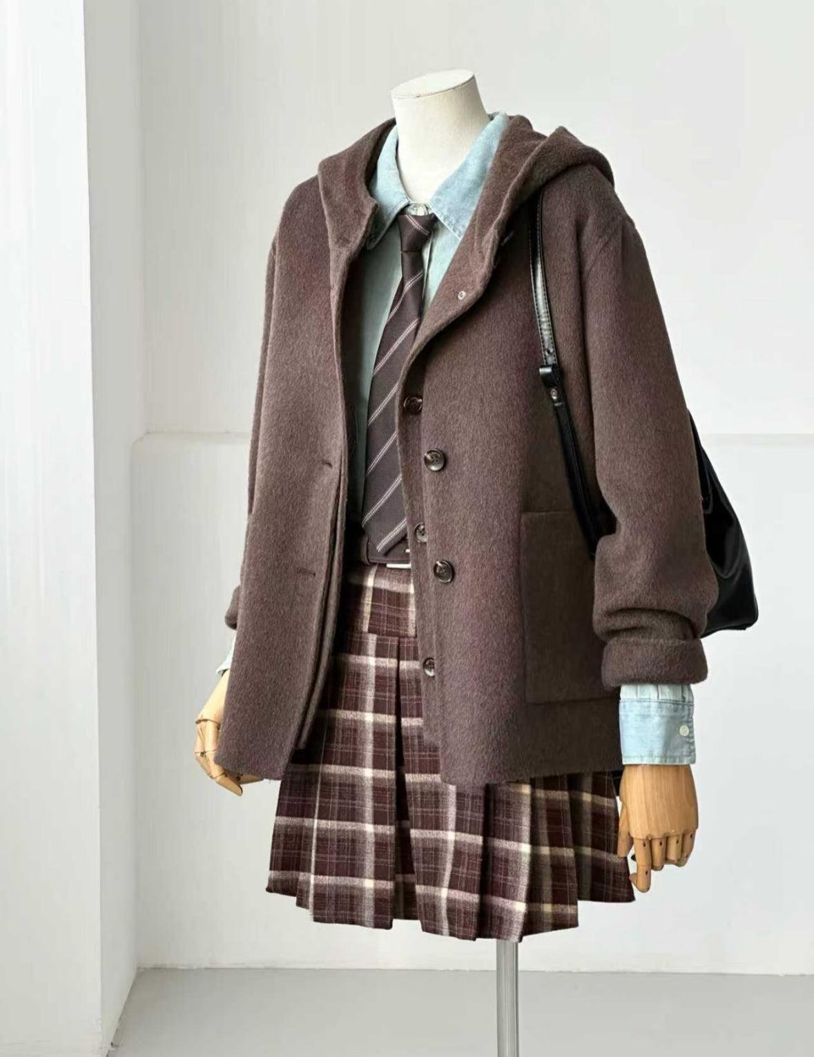 Dualis 3 in 1 Short Wool Jacket and Vest Set - 2 Colors