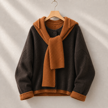 Mori Knit Hood 100% Pure Wool Jacket