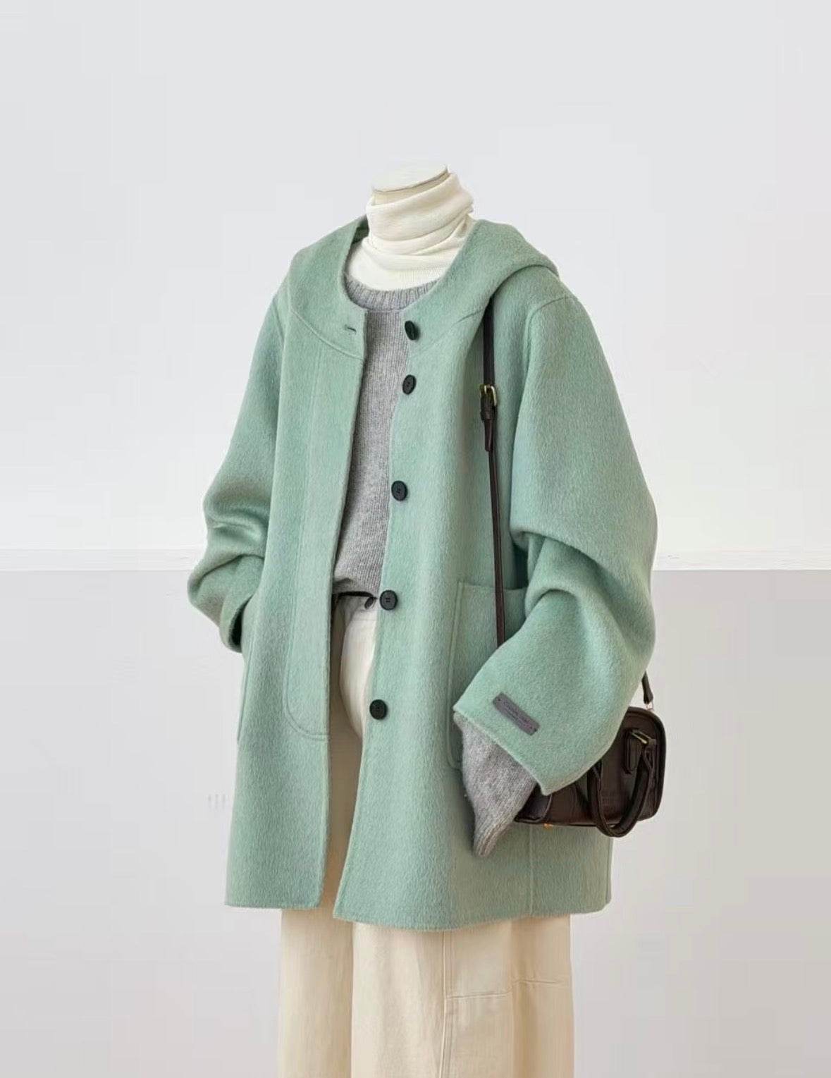 Sera 100% Wool Hooded Jacket