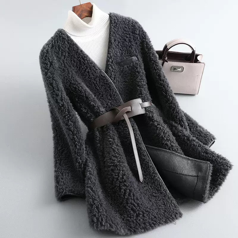 Sloane 100% Wool Belted Coat
