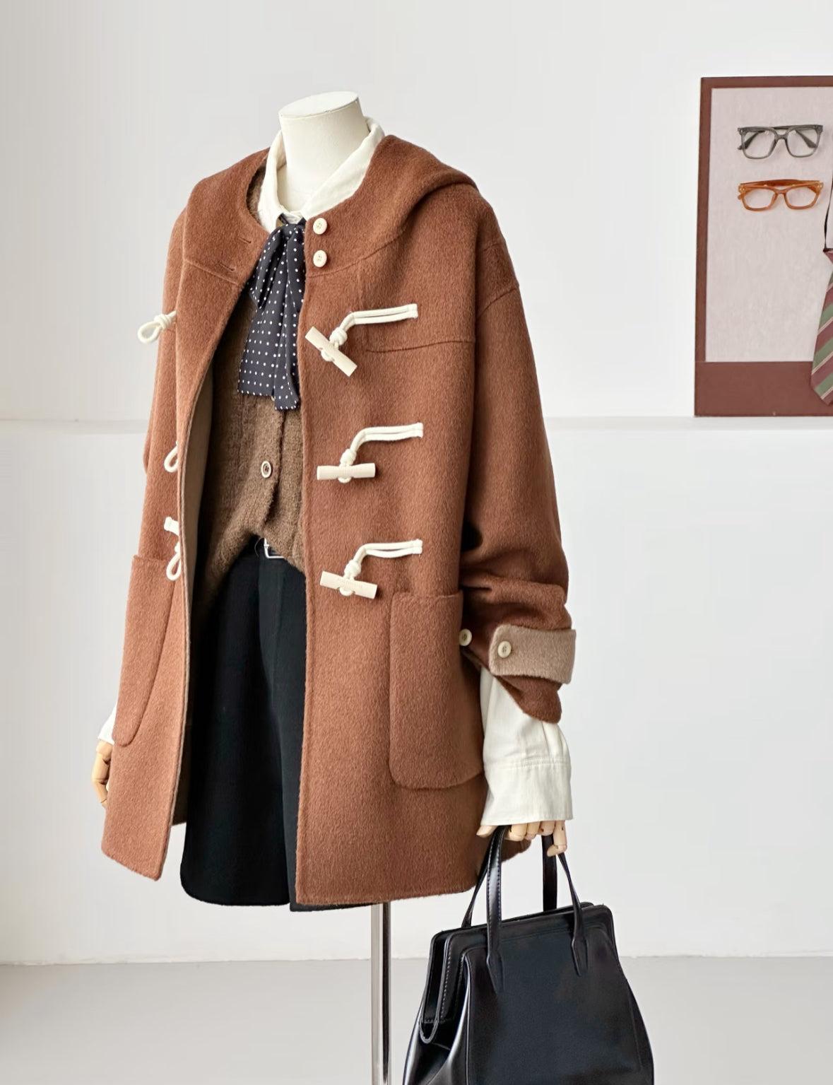 Fern Hooded Duffle Coat - 3 Colors