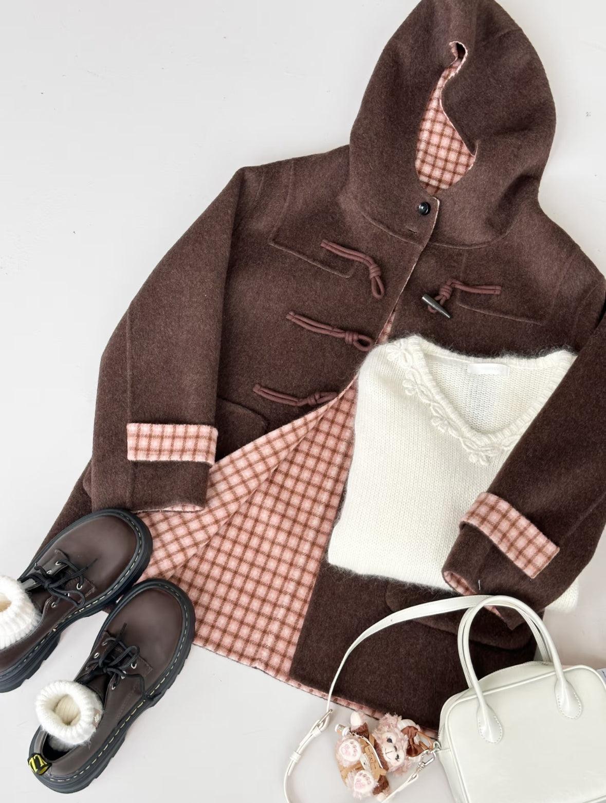 Fern Hooded Duffle Coat - 3 Colors
