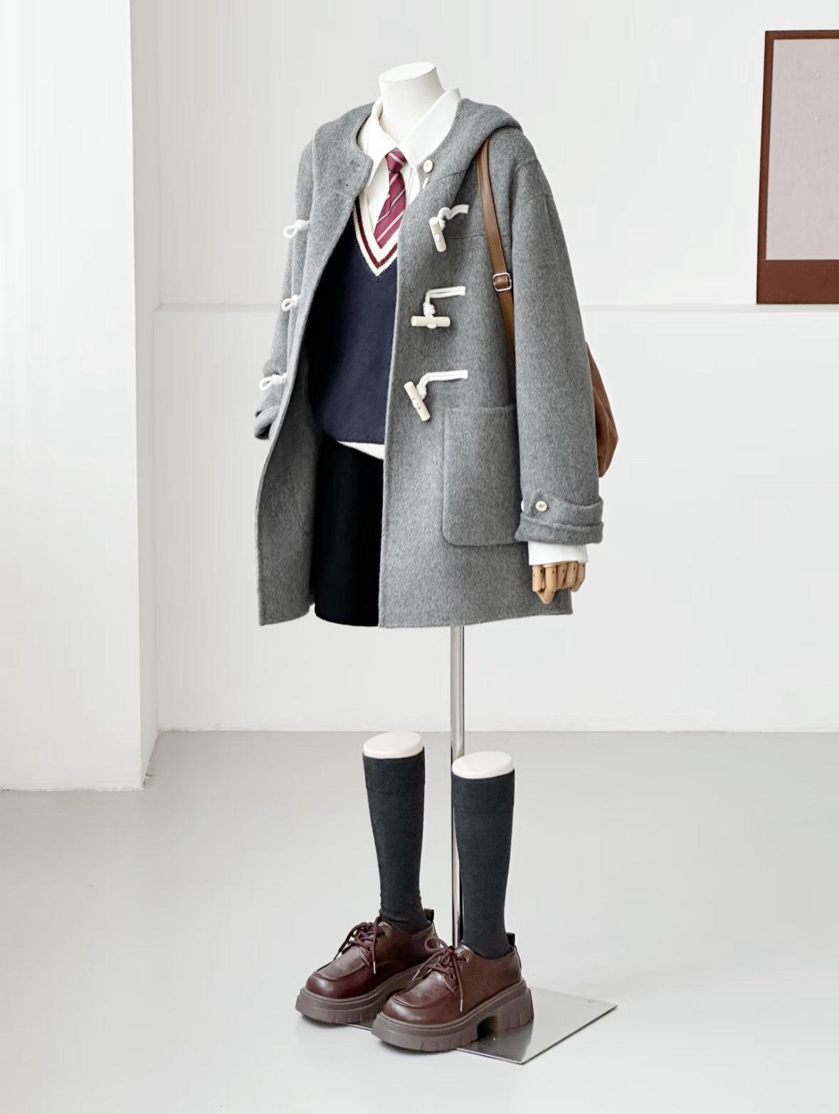 Fern Hooded Duffle Coat - 3 Colors