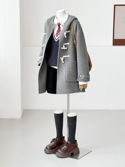 Fern Hooded Duffle Coat - 3 Colors