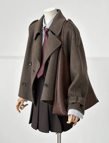 Hazel Double-Breasted Cropped Jacket - 2 Colors