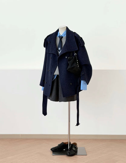 Cam Double Breasted Wool Jacket
