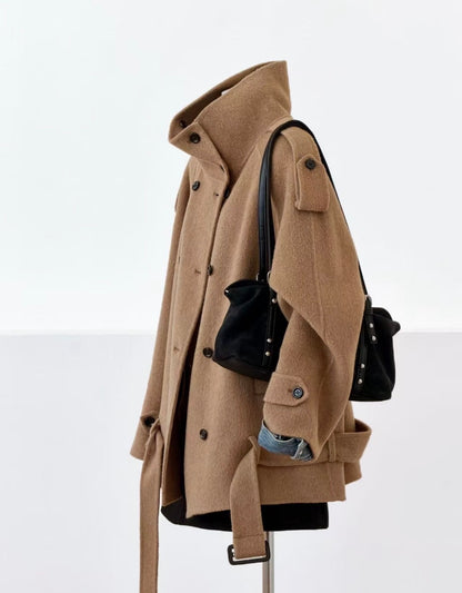 Cam Double Breasted Wool Jacket