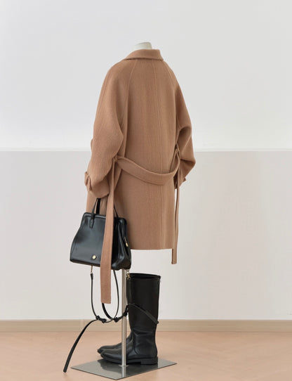 Mara High-Neck Wool Coat