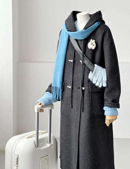 Judy Longline Wool Coat - Black