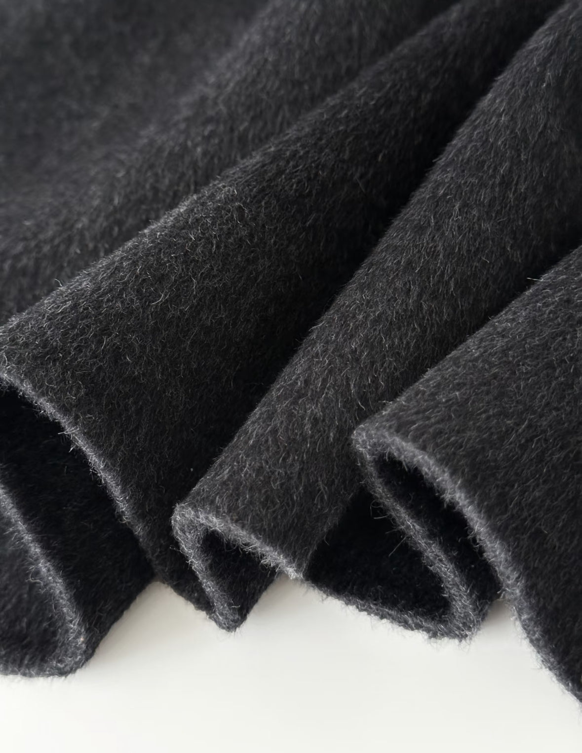 Judy Longline Wool Coat - Black