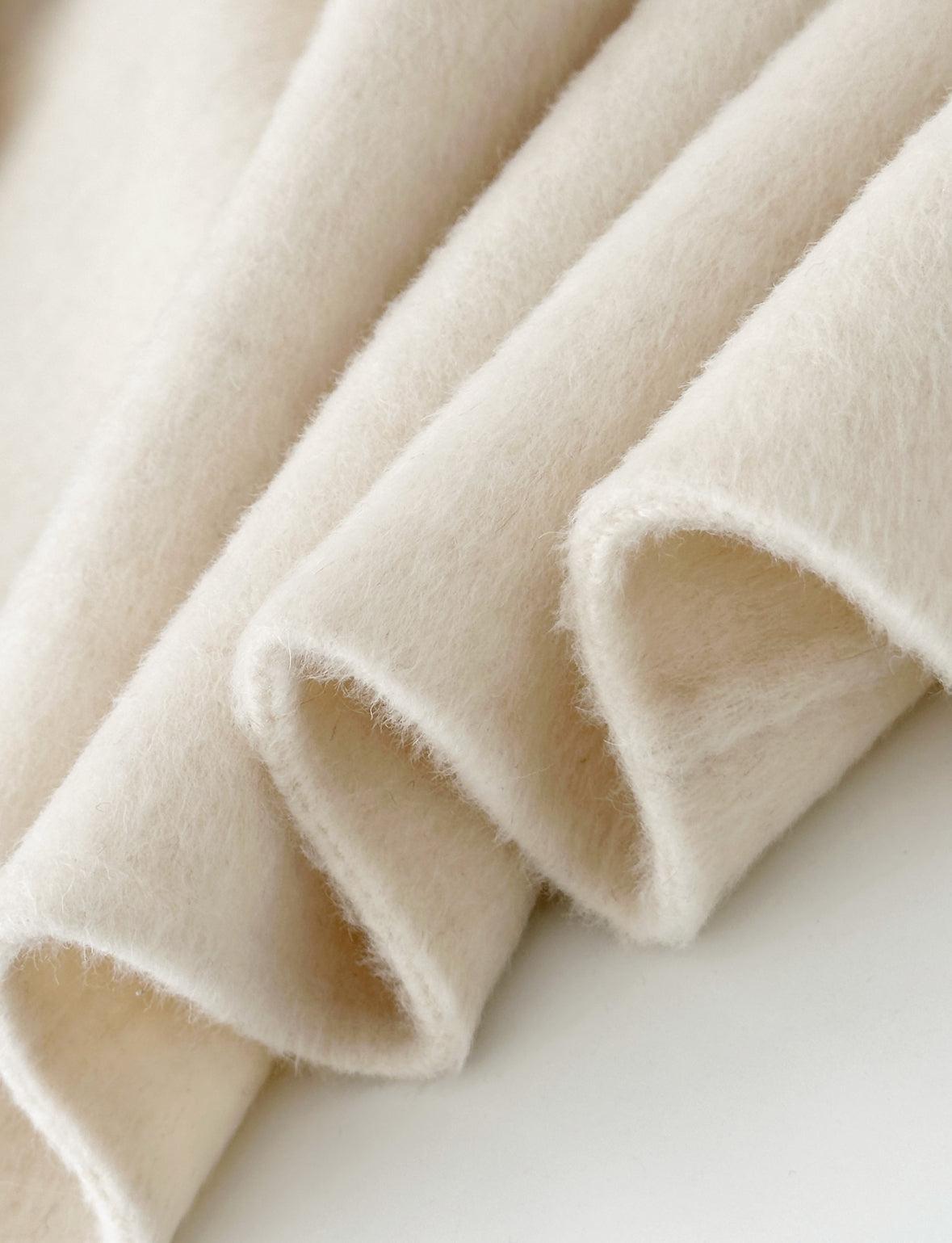 Judy Longline Wool Coat - Cream